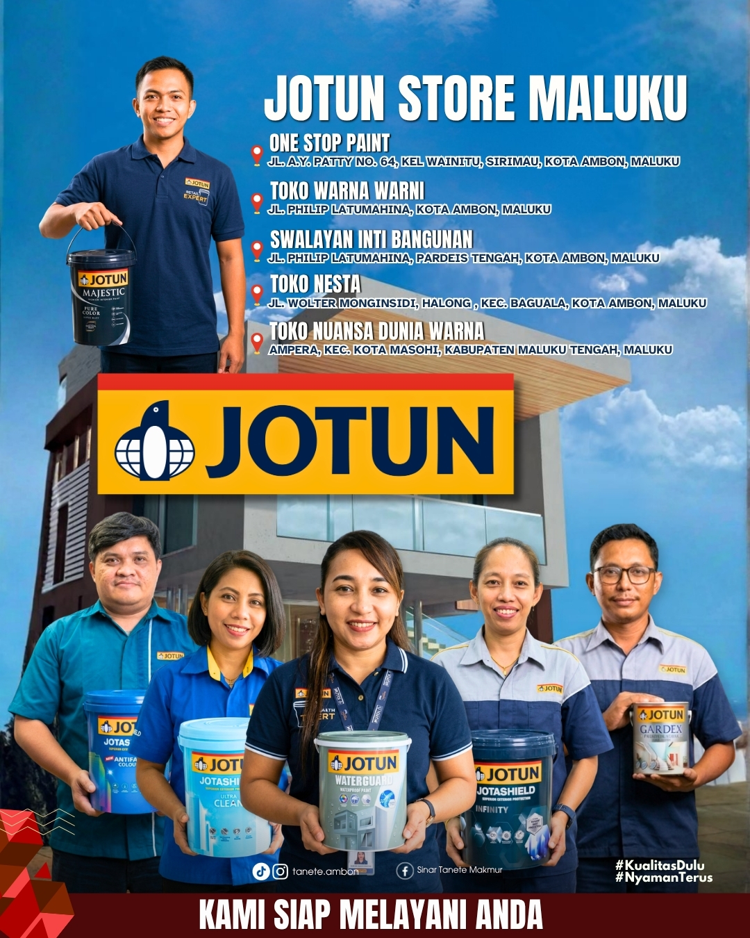 Cat Jotun Kini Hadir Lebih Dekat untuk Masyarakat Ambon Maluku