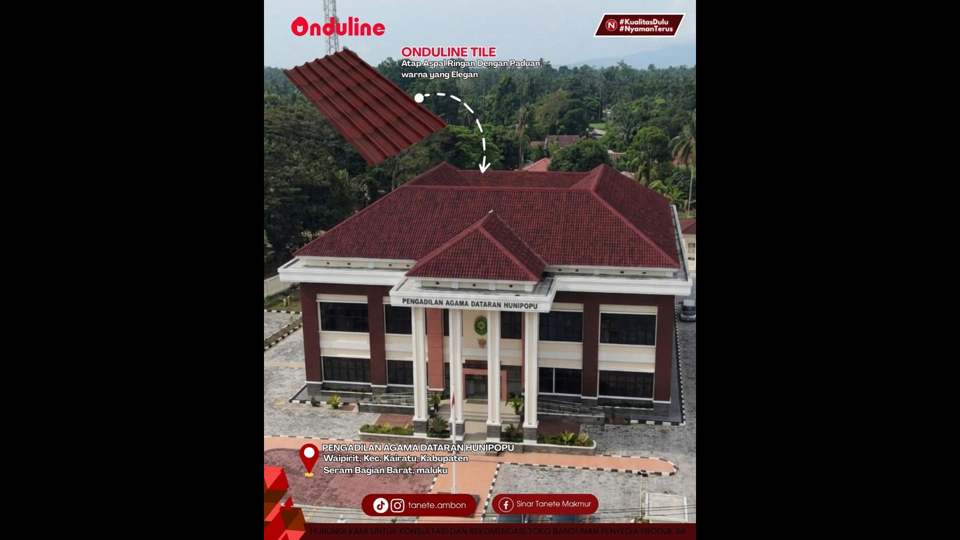 Proyek Atap Onduline Tile
